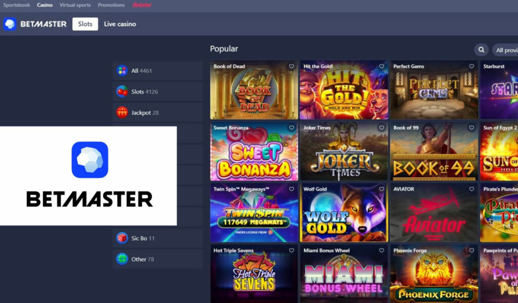 Betmaster Casino Sporting events